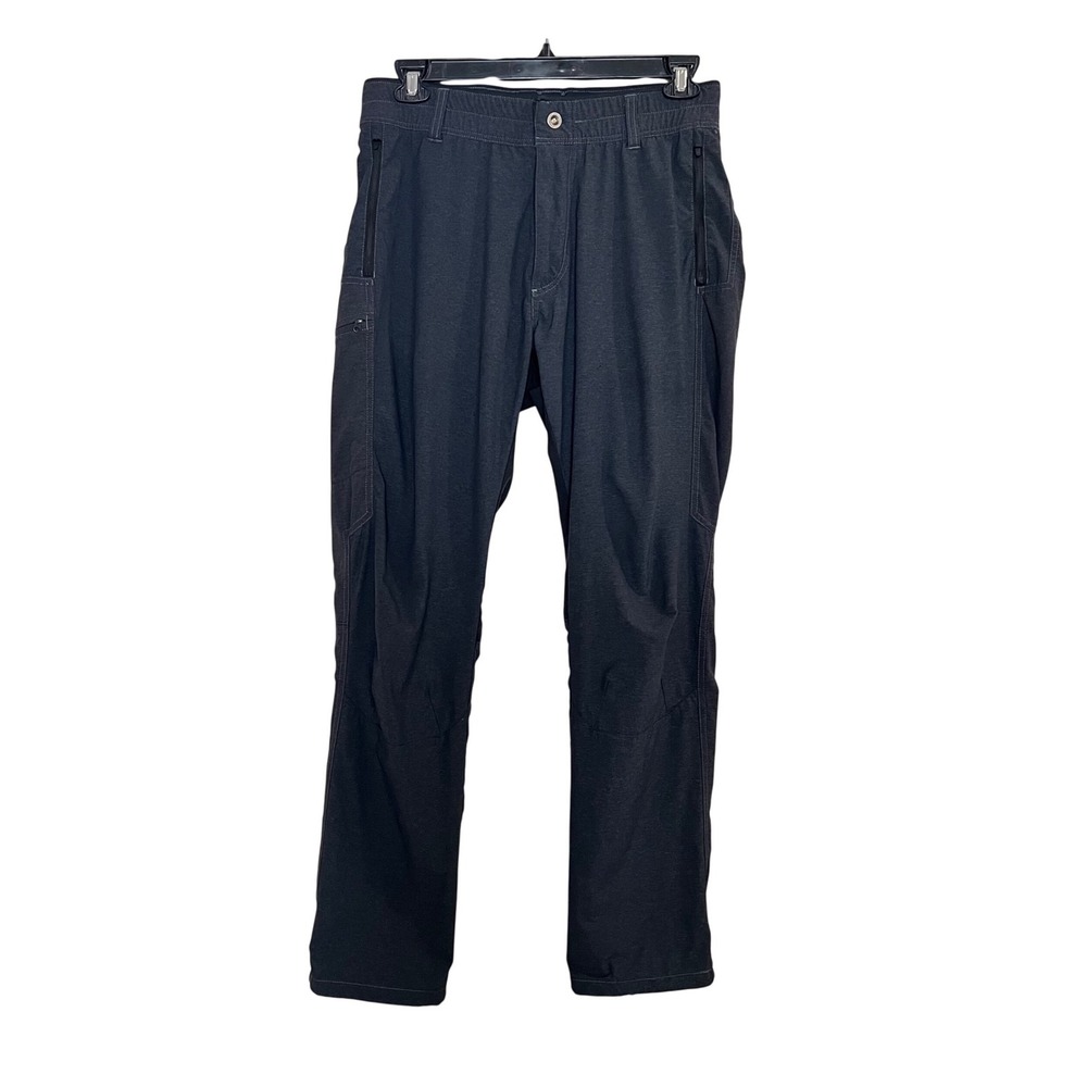 Kuhl Mens Hiking Pants Charcoal 34x32 Articulated Knee Outdoor Cargo Trousers